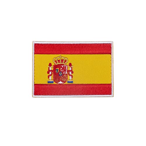 ELITRAINX Parche Bordado con Velcro - Bandera España - Parche para Mochilas y Chalecos de Cross Training y Gimnasio (Pack 2)