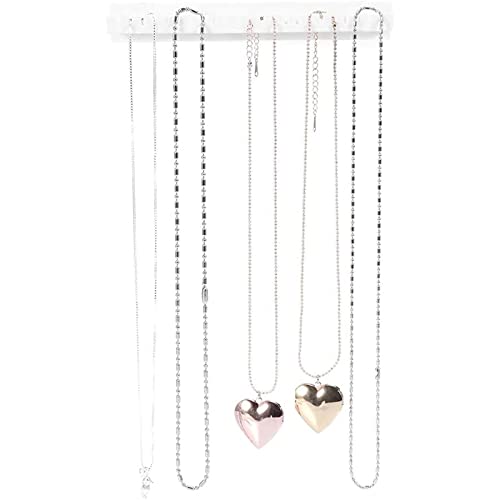 Estante de almacenamiento de joyería adhesiva organizador de joyería adhesiva colchoneta de soporte para el collar de pendientes anillos de pared sungires montado en la pared Organizador de joyas