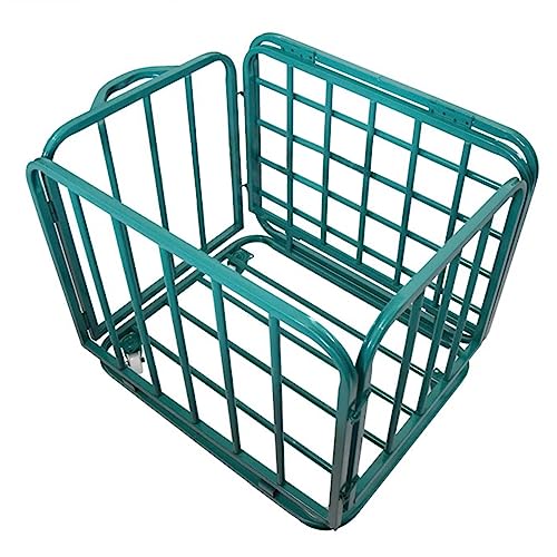 Estante de Pelota Bloqueable Pelota de Deportes Organizador de Equipos, Plegable Vóleibol Pelotas de Baloncesto Jaula de Almacenamiento de Balones de Fútbol, Fácil de Mover ( Size : 70x60x65cm )
