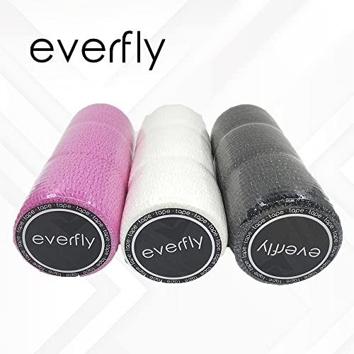 EVERFLY Tape Crossfit - Set 3 Rollos 5cm x 4,5m - Esparadrapo Deportivo - Hook Grip Pulgares y Dedos - Cinta Flexible Protectora - Agarre Adhesivo para Pesas - Entrenamiento - Halterofilia (Rosa)