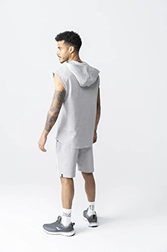 Everlast Meadown Sudadera Con Capucha para Hombre, Gris Jaspeado, M, Ue