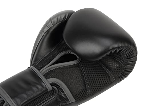 Everlast Powerlock 2R Guantes Unisex para Adultos, Negro, 453 G (16 Oz) Ue