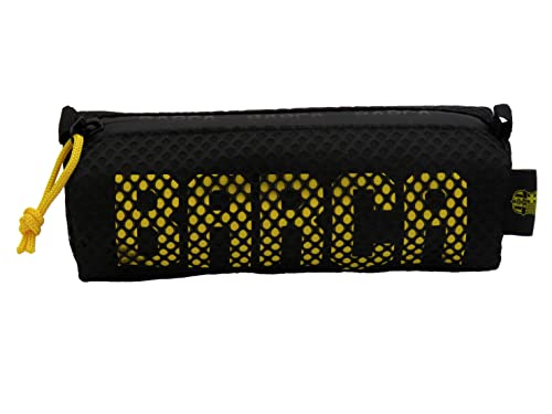 FC Barcelona - Estuche Portatodo con Cremallera, Color Negro, Producto Oficial (CyP Brands)