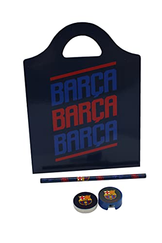 FC BARCELONA - Maletin Dibujo, para Pintar, Set de Papelería, Material Escolar, Para Niños, Accesorio Multicolor, Producto Oficial (CyP Brands)
