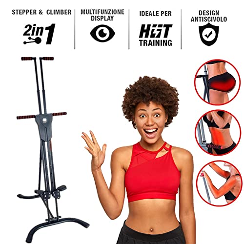 FFitness Maxi Climber Equipment Escalador Vertical Escaladora Escaladora Escaladora Stepper Ejercicio Entrenador Home Gym