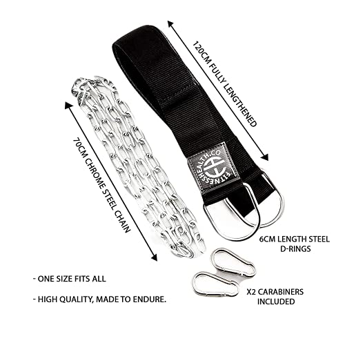 FH inmersión cinturón para culturismo y musculación – Dip y Pull Up peso DIP cadena de elevación neopreno entrenamiento Dip