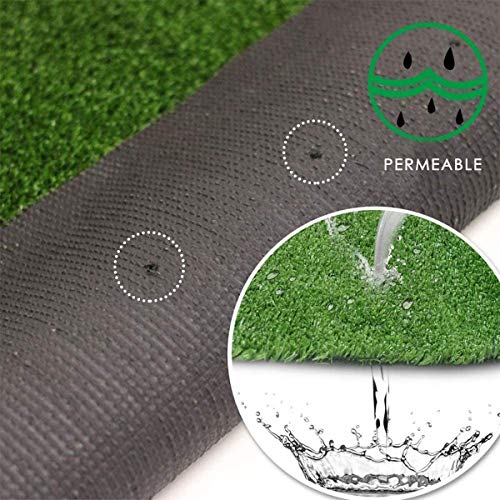 FLONATUR Moqueta Césped Artificial 7 mm. Rollo 2x5 para Exterior e Interior, Niños y Perros. Varias medidas de rollos, para decorar suelos terraza, vallas de jardín, cercas de piscinas…