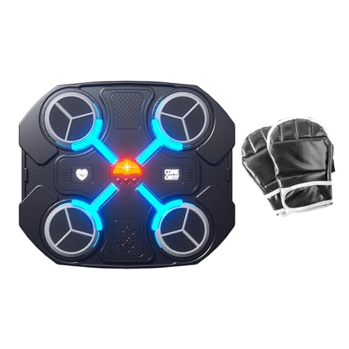 Fonowx Máquina de Boxeo, Entrenador de Boxeo, Objetivo de Entrenamiento de reacción, Saco de Arena, Almohadilla de Boxeo para Deportes de Interior, Objetivo, BT Negro