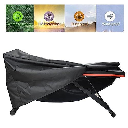 Funda para banco de pesas, funda para banco de entrenamiento con ventanas de ventilación, funda protectora impermeable para tabla de abdominales, funda plegable para banco de ejercicios para en casa
