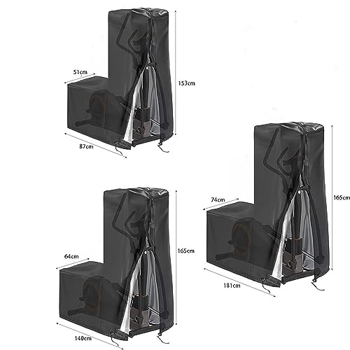 Funda para Bicicleta Elíptica para Interior y Exterior,Cubierta Impermeable Funda Máquina Elíptica,Máquina Elíptica para Uso Doméstico Cubierta Protectora Impermeable(Size:210D/140x64x165cm,Color:C)