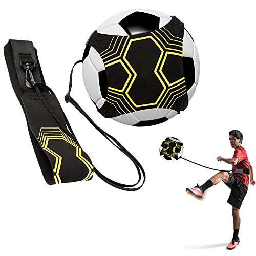 Fútbol Trainer, Shands Ayuda para Entrenamiento de práctica Individual con cinturón y Cuerda elástica, Mejorar Las Habilidades de fútbol, Apto para Pelotas de tamaño #3#4#5
