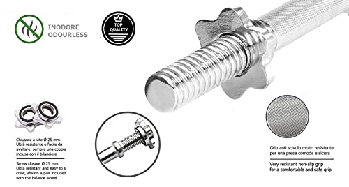 G5 HT SPORT zancos Doble Tornillo Barras Manillares con Cierres incluidos | Par o Canales | Longitud 35 o 38 cm | Diámetro del Orificio 25 mm, Adultos Unisex, Manubrio Doppio Chiusura a Vite (35 cm)
