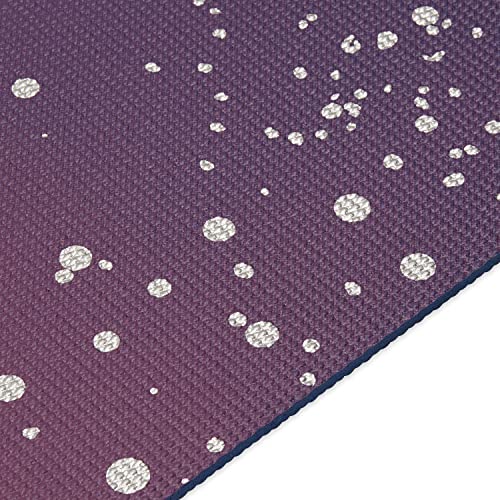 Gaiam Esterilla de yoga con impresión premium extra gruesa antideslizante para todo tipo de yoga, pilates y entrenamientos de suelo, cielo sublime, 6 mm