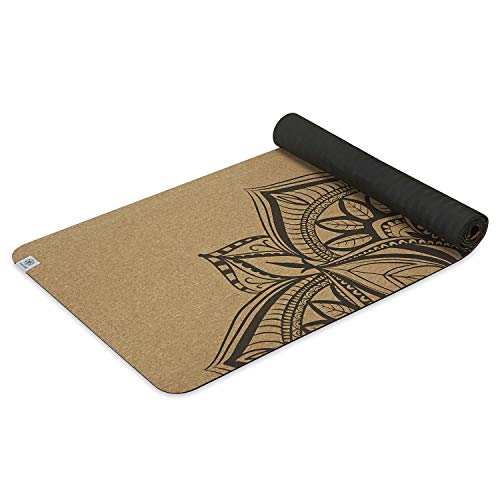 Gaiam Unisex 05-63495 tapete de yoga con impresión de corcho, 6 mm