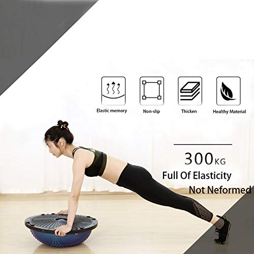 GFFG Balance Board Ball Balance Trainer - Pelota de gimnasia con correa, pelota de equilibrio de yoga y bomba de pie, antideslizante, para entrenamiento en casa, fitness, entrenamiento de fuerza,