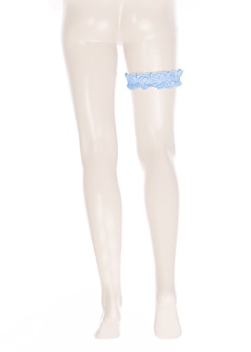 GLAMORY Garter Strumpfband Liguero, 42 ES, Azul Claro, talla única grande para Mujer