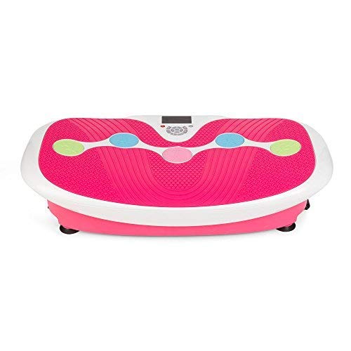 GLOBAL RELAX | Zen Shaper Plus | Plataforma vibratoria oscilante Fitness | Rosa | Tabla vibradora de Gimnasia para Adelgazar y Perder Peso | 3 áreas de Ejercicio | Garantía 2 Años
