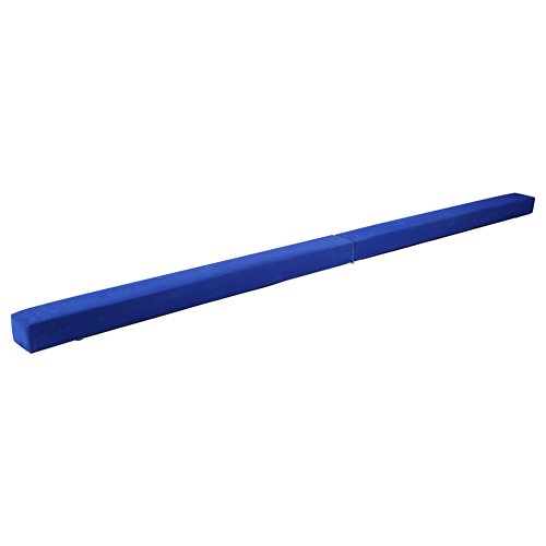 GOTOTOP - Barra de gimnasia plegable de 220 cm, equilibrio plegable de gimnasia, barras de equilibrio para gimnasio formación, azul