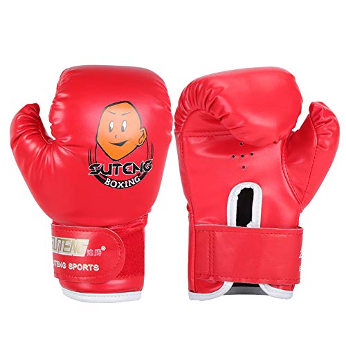 Guantes de Boxeo para Niños Punzonado de Sparring Guantes de Entrenamiento para Niños de 3 a 12 Años de Edad (Color : Rojo) Boxingglove Material Deportivo Boxingglove Material Deportivo Infantil