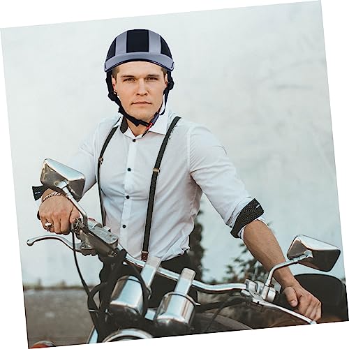 Happyyami Casco Deportivo Casco De Motocicleta Casco De Bicicleta De Motor Casco De Cuero Casco Ligero Casco A Prueba De Golpes Dropshipping Medio Casco Gorra Protectora Gorra De Montar