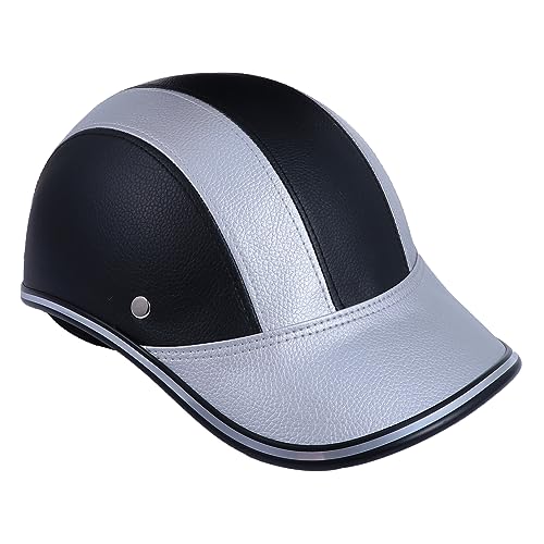Happyyami Casco Deportivo Casco De Motocicleta Casco De Bicicleta De Motor Casco De Cuero Casco Ligero Casco A Prueba De Golpes Dropshipping Medio Casco Gorra Protectora Gorra De Montar