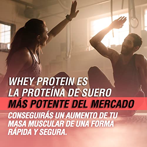 Healthy Fusion Whey Protein | Proteína pura con Colágeno + Magnesio | Tonifica y aumenta la masa muscular | Mejora tus entrenamientos | 1000g (Fresa)