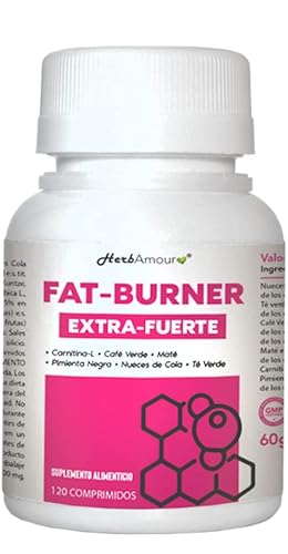 HerbAmour Quemador De Grasa Potente Adelgazante Fuerte FAT-BURNER | Productos Adelgazantes Fuertes Eficaces Y Rápidos | Pastillas Para Adelgazar