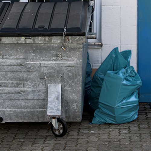 Hinrichs 15 x Bolsas Basura 240 Litros Azul - Extremadamente Resistente al Desgarro - Rollo de 15 Bolsa Basura – Bolsa de Basura - LDPE – Bolsa Basura Grandes - Ideal para el Hogar o el Jardín