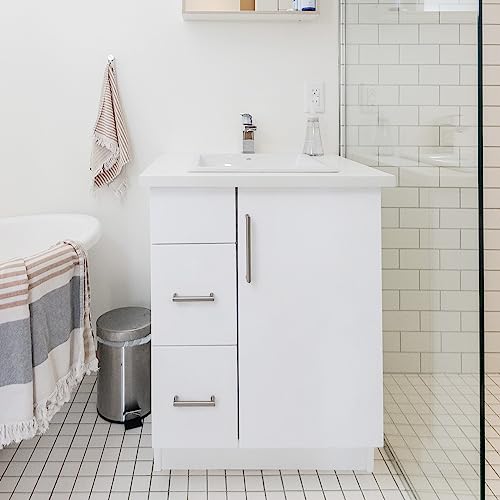 Hode Vinilo Adhesivo Muebles Blanco, Papel Vinilico Cocina Blanco Brillante(30×200cm), Papel Pintado Autoadhesivo para Armarios, Escritorios, Puertas Impermeable