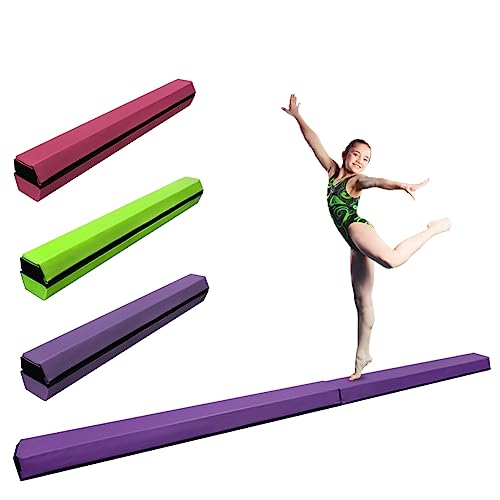 HomeSun Barra de equilibrio plegable de 240 cm, para el hogar, color morado, 240 cm