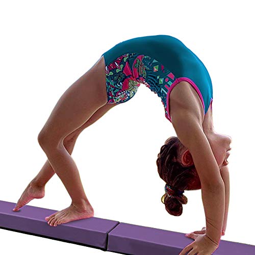 HomeSun Barra de equilibrio plegable de 240 cm, para el hogar, color morado, 240 cm