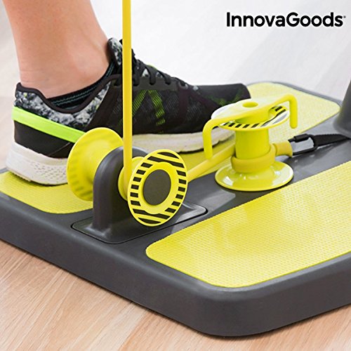 Innova-Goods Buttocks & Legs. Plataforma de fitness para piernas, espalda, glúteos y brazos. Más de 14 entrenamientos diferentes para tonificar y reafirmar ahorraespacio, plegable 0829