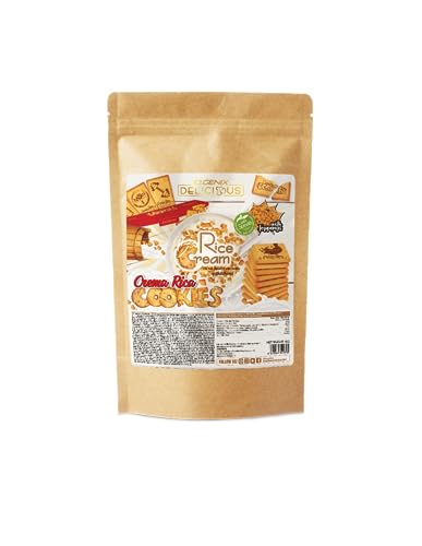 iO.GENIX - Crema de Arroz | 1 kg | Harina de Arroz Precocida | Fuente de Energia | Buena Digestibilidad (Crema Rica Cookies)