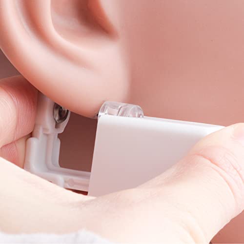 iTauyees Pistolas Desechables para Piercing de Oreja, Kit de 4 Pistolas para Perforar la Oreja, Sin Dolor, Equipo de Pistolas Perforadoras de Oreja, para niñas, niños, mujeres, hombres (Blanco)