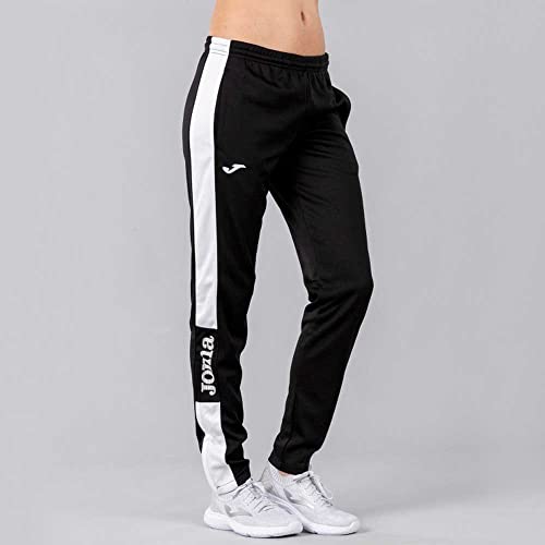 Joma Champion IV Pantalon Largo Deportivo, Mujer, Negro Blanco, M