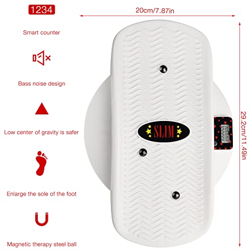Jooheli Twist Waist Disc Board,Diseño de Separación Plataformas de Equilibrio Fitness Masaje Multifuncional Suela para Pies Equipo de Gimnasio en Casa