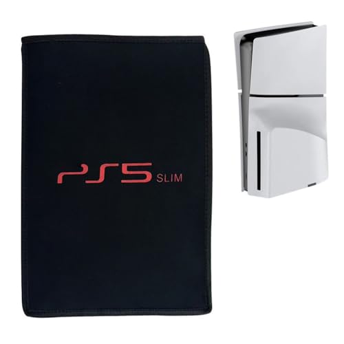 Juego Consola Protector Cubierta Antipolvo para PS5 Slim Disc&Digital Edition,Funda Anti-Rayaduras Consola Cubierta Protectora Antipolvo para PS5 Slim,Accesorios de Juegos