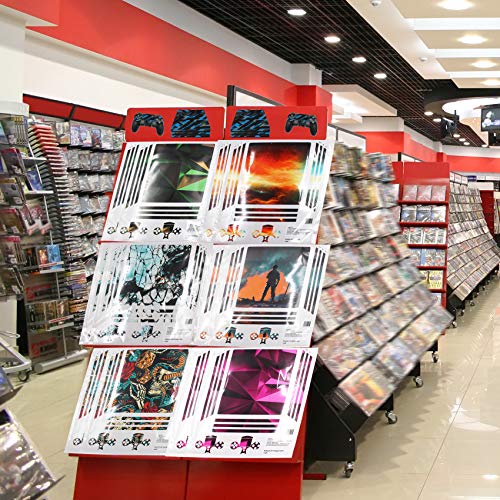 Juego de protectores de pantalla para consola y mando de juegos, pegatinas de vinilo contra arañazos, diseño de cubierta autoadhesiva RX022 (PS4 Pro, n.º 12, mármol turquesa)