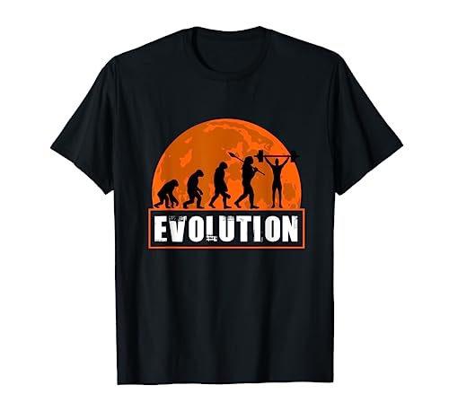 Jugador de Halterofilia, Evolución Humana de Halterofilia Camiseta