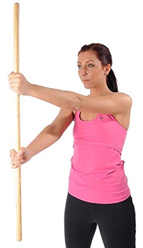 KAWANYO – Varilla de gimnasia de madera de 100 cm para promover la motricidad, fortalecimiento muscular y entrenamiento de equilibrio – Barra de gimnasia para gimnasia, terapia y deporte – Varilla