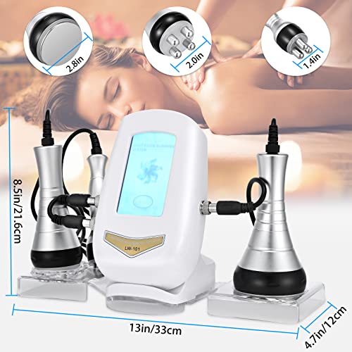 KKTECT 40K Máquina de Adelgazamiento de Belleza 3 en 1 Instrumento de pérdida de Peso por radiofrecuencia Máquina de Adelgazamiento ultrasónica para Abdomen, glúteos y Muslos, Cuidado de la Piel