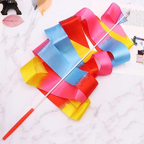 KQN 3 Piezas Cinta De Gimnasia Rítmica para Niñas, Cinta Gimnasia Ritmica/Aro Gimnasia Ritmica Niña/Cintas De Baile para Gimnasia Rítmica/Cinta De Baile Unisex Wands,Juego De Palos De Baile