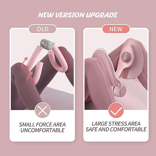 LeapBeast Entrenador de Cadera, Entrenador de Músculos del Piso Pélvico, Ejercitador Interno del Muslo para Piernas y Glúteos, Perder Peso, Yoga (Fuerza 12KG, Rosa)