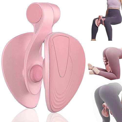 LeapBeast Entrenador de Cadera, Entrenador de Músculos del Piso Pélvico, Ejercitador Interno del Muslo para Piernas y Glúteos, Perder Peso, Yoga (Fuerza 12KG, Rosa)