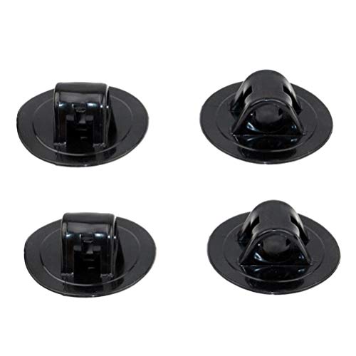 LIOOBO 8 unidades de soporte para kayak o motor, soporte de motor, soporte para motor, asiento de motor fueraborda (negro)