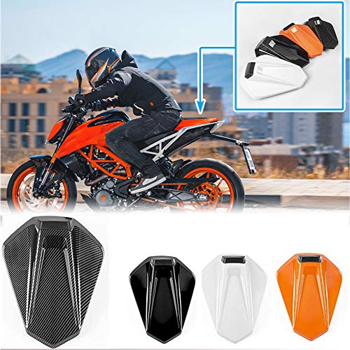 Lorababer para DUKE390 17-22 Accesorios de Moto Asiento Trasero Tapa de la Cola Sección de Carenado Tapa de Carenado de Plástico ABS para DUKE 390 125 250 2017 2018 2019 2020 2021 2022(naranja)