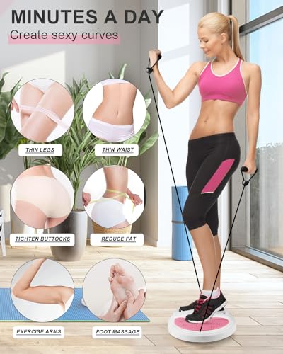 MAIKEHIGH Twist Cintura Torsión Disc, Placa giratoria Fitness Disco Torsión Con de Mano Correa Multifuncional Masaje Suela de Pies Twister Board Para Ejercicios