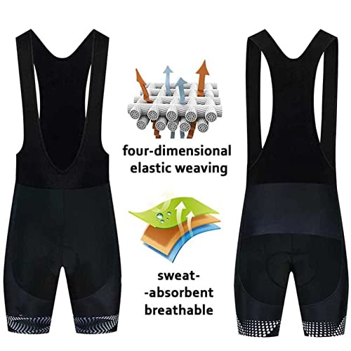 Maillot Ciclismo Hombre Verano, Traje de Ciclismo Hombre de Equipos Profesionales. Culotte y Maillot para MTB Spinning, Equipacion Ciclismo Bicicleta de Carretera (XXL,Q4)