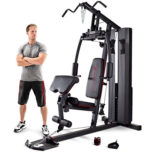 Marcy MKM-81010 Home Gym - Resistencia de 131 kg - con polea Alta y Baja