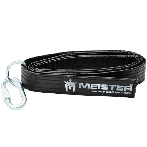 Meister - Cinta tensora para Sacos de Boxeo (2 m), Color Negro